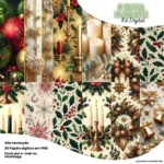 Papéis Digitais - Natal Elegante