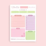 Kit Digital Miolo Plano Diário A5 - Colado ou encadernado - Inspirações