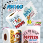 Mini Pack Amigo da Onça – Artes para Papel Higiênico Personalizado