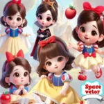 Kit Digital Princesa Branca de Neve Baby