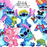 kit Digital Stitch Aquarela