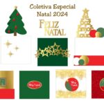Arquivo de Corte Topos de Bolo Natal e Ano Novo