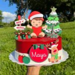 Arquivo de Corte  Topo de Bolo Meu Primeiro Natal