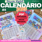 ARQUIVO DIGITAL – CALENDÁRIOS 2025 A4