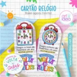 Arquivo Digital - Cartão Relógio Volta às Aulas