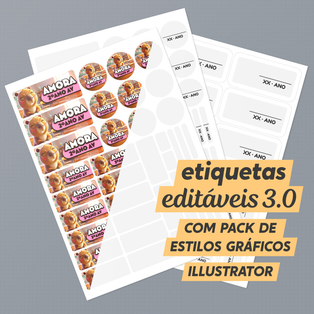 Etiquetas Editáveis 3.0 | Illustrator - Imagem 1