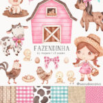 Kit Digital Fazendinha Rosa