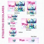 Etiquetas Escolares Stitch