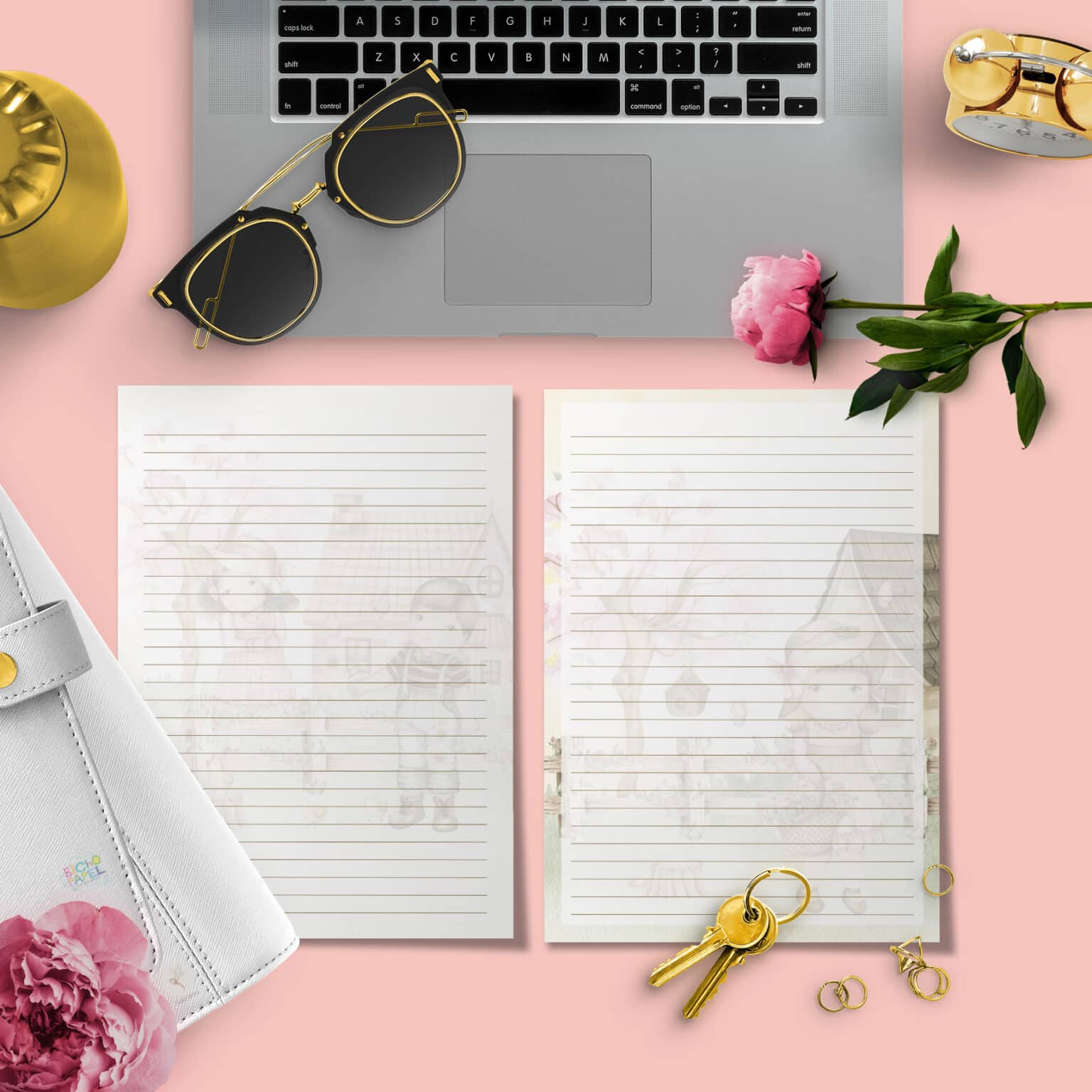 Kit 11 envelopes e 12 papéis de Carta Doce Infância - Imagem 5