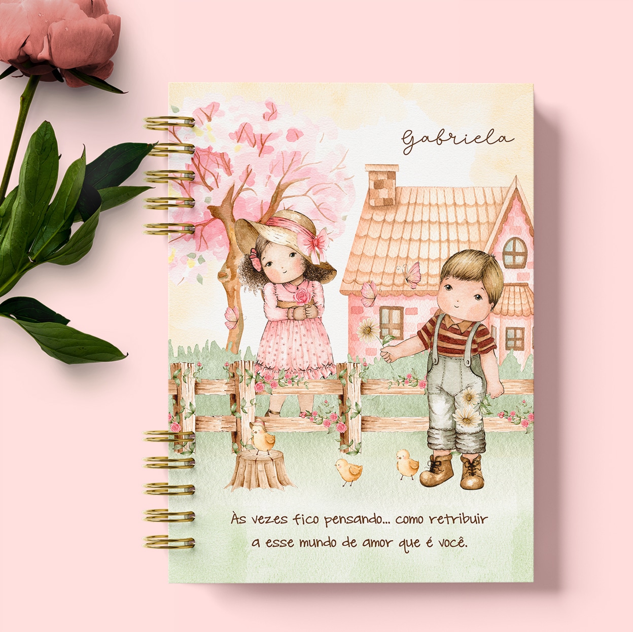 Kit Capas e Miolo Pautado A5 e Universitário Doce Infância - Imagem 8