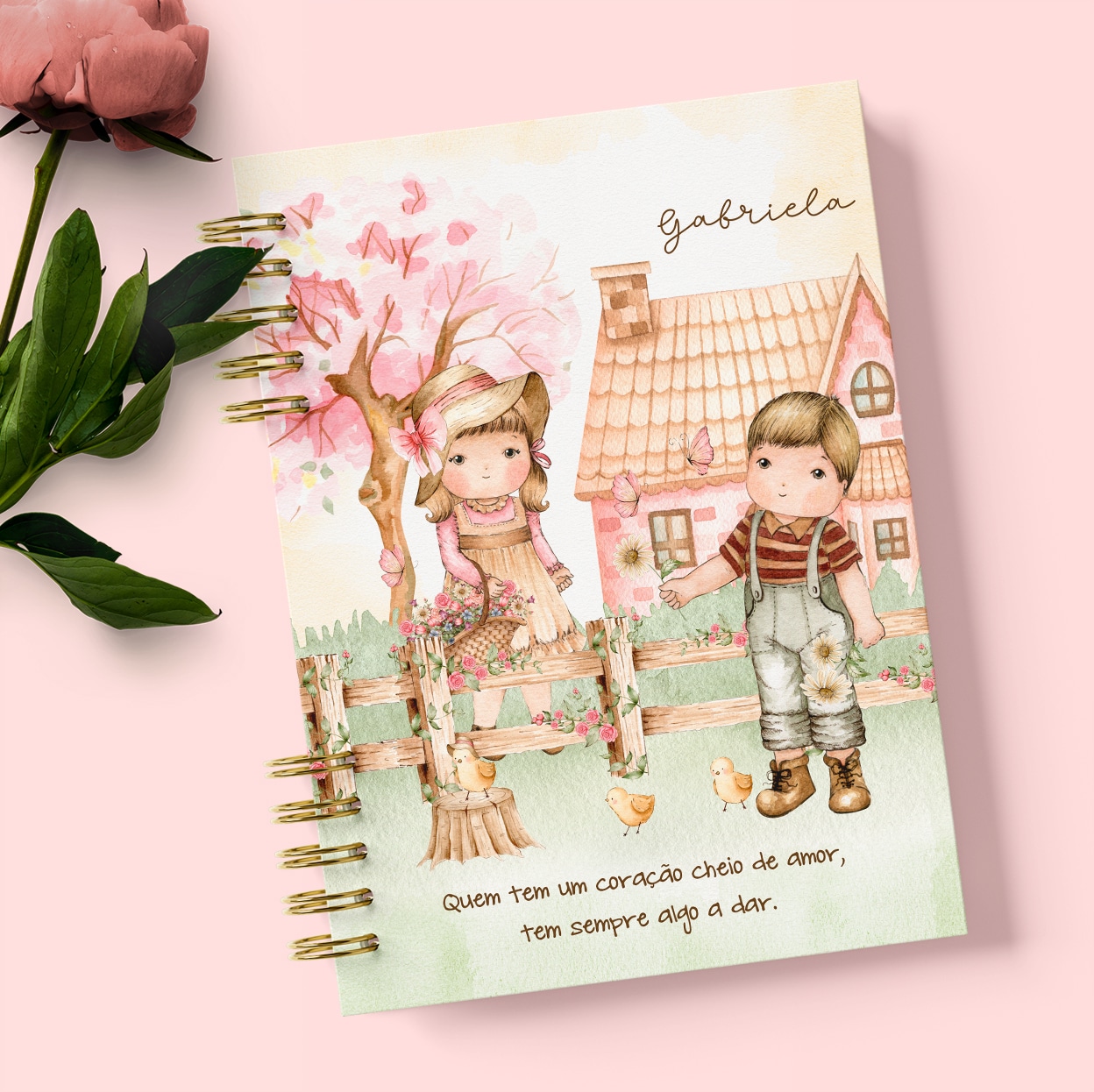 Kit Capas e Miolo Pautado A5 e Universitário Doce Infância - Imagem 9