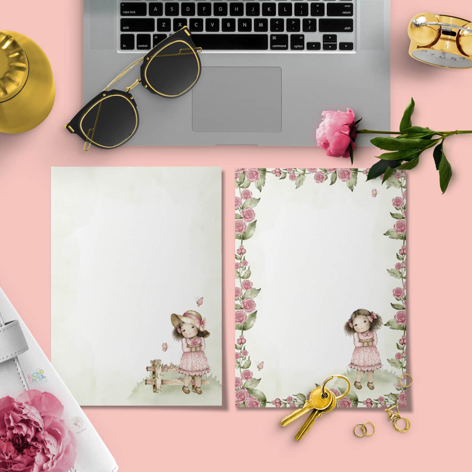 Kit 11 envelopes e 12 papéis de Carta Doce Infância - Imagem 7