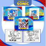 Arquivo Digital Livro de Colorir Sonic