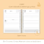 Miolo de Agenda neutra datada – 1 DPP SÁB E DOM JUNTOS - Imagem 2