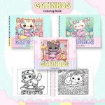 Arquivo Digital Livro de Colorir Gatinhos