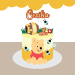 Arquivo de Corte Topo de Bolo Ursinho Pooh
