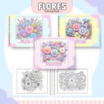 Arquivo Digital Livro de Colorir Flores