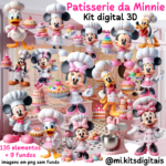 Kit Digital 3D Patisserie da Minnie