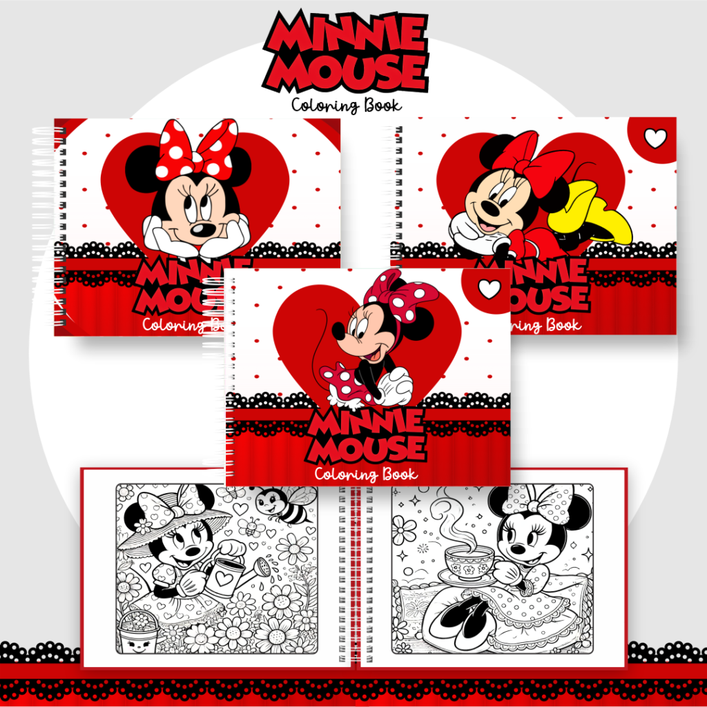 Arquivo Digital Livro de Colorir Minnie - Imagem 1