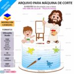 Arquivo de Corte  Topo de Bolo O Maior Pintor Do Mundo