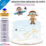 ARQUIVO Topo de bolo Menino Piloto