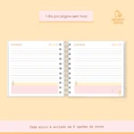 Agenda não datada Mini quadrada (2 em 1) – 6 cores - Imagem 4