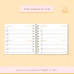 Agenda não datada Mini quadrada (2 em 1) – 6 cores - Imagem 7