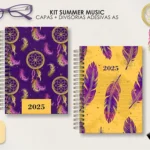 KIT SUMMER MUSIC | ARTES PARA CAPAS E DIVISÓRIAS | A5