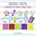 Kit Digital  Elementos - Emilly Vick