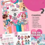Dia da Mulher - Combo Ilustrações e Papéis