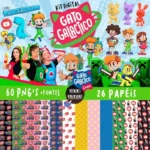 Kit Digital Gato Galáctico