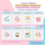 Marcadores de Páginas Magnéticos - Gatinhos #2 (arquivo digital)