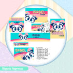 Arquivo Digital Etiqueta Escolar - Panda Puket