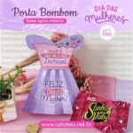 Arquivo Digital - Porta Bombom Vestido Dia das Mulheres