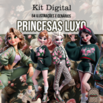 Kit Digital - Princesas Luxo