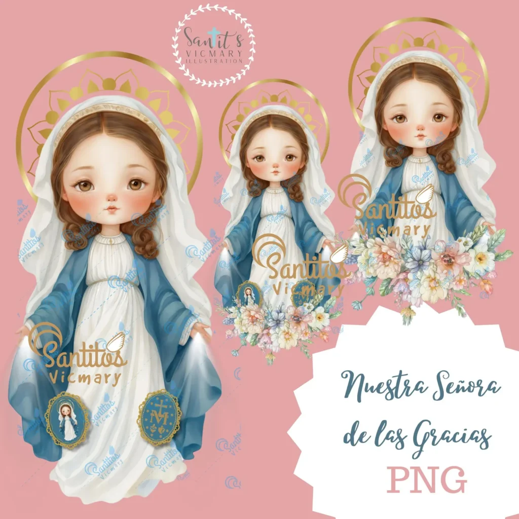Kit Digital - Nossa Senhora das Graças Medalha Milagrosa - Imagem 1