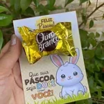 Card Bombom Coelhinho fundo amarelo