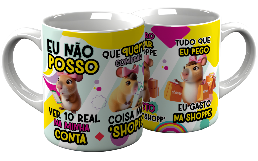 Arte Caneca Meme Shopee - Imagem 2