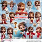 Kit Digital 3D Jesus Cristo cute