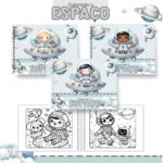 Livro de Colorir ASTRONAUTA (Arquivo Digital)