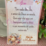 Card para mesa Chá de Mulheres