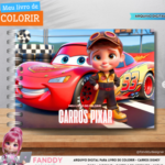 Kit Digital Livro de colorir - Carros Disney