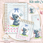 KIT DIGITAL Encadernação Stitch