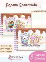 Livro de Colorir Pascoa Encantada