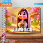 Kit Digital Livro de colorir - Maria Mãe de Jesus