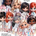 Kit Digital - Mascotes Médicas
