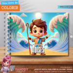 Kit Digital Livro de colorir - Moisés