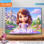 Kit Digital Livro de colorir - Princesinha Sophia