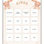 Arquivo Digital 100 Cartelas Bingo Chá De Bebê - Urso Marrom