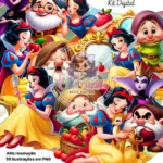 Kit Digital - Branca de Neve Cartoon